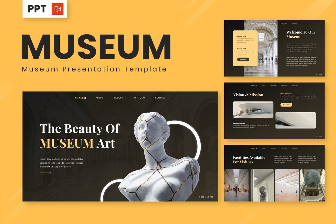 Template PowerPoint Museum yang Menarik dan Profesional