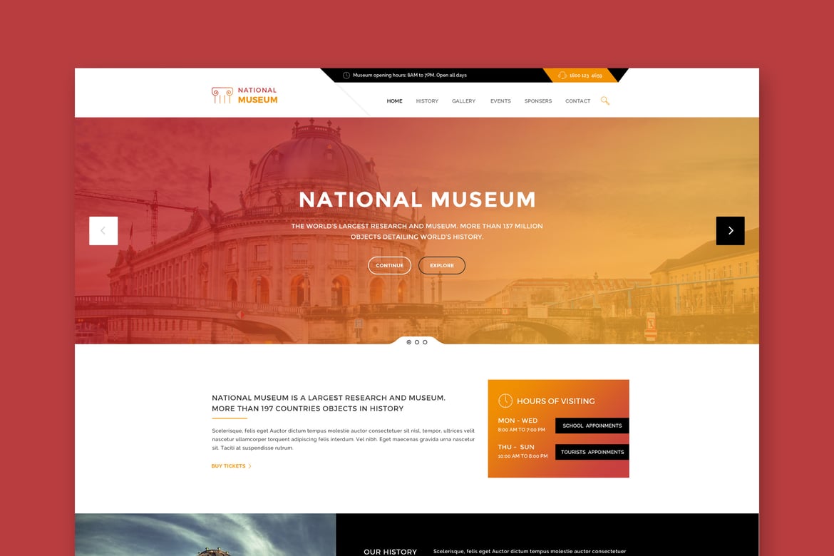 Template Website Museum - Solusi Premium untuk Tampilan Profesional