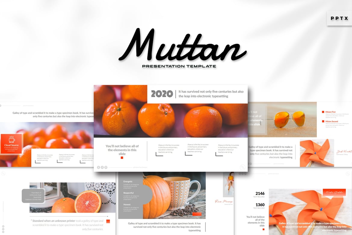 Template Presentasi Muttan - Powerpoint Kreatif untuk Semua Kebutuhan