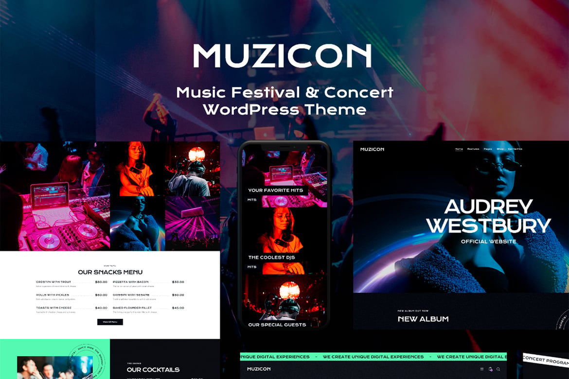 Tema WordPress Muzicon: Solusi Ideal untuk Konser, Festival Musik & Klub Malam