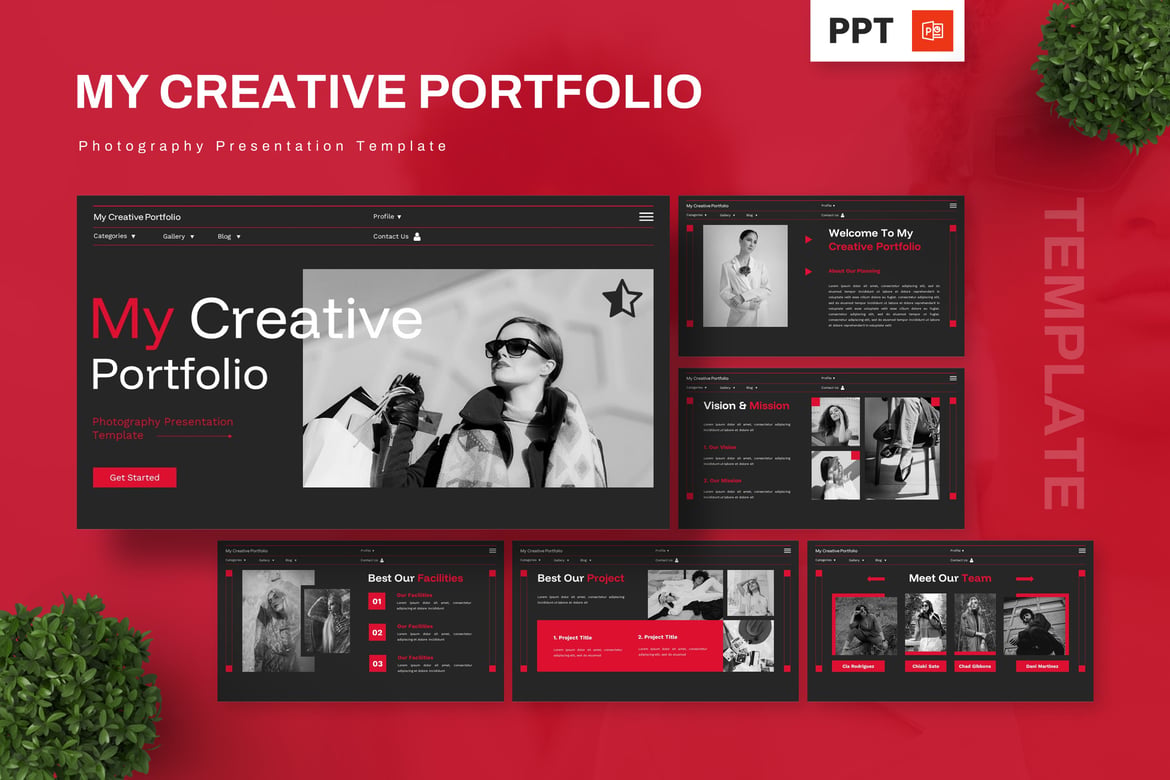 Portfolio Kreatif Saya - Template PowerPoint Fotografi