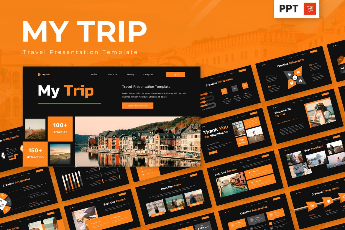 Template Powerpoint Perjalanan - Buat Presentasi Liburan Anda Menjadi Menarik