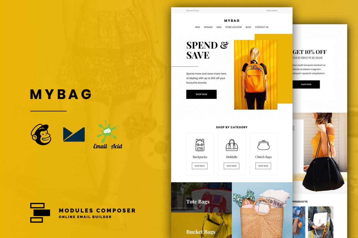 MyBag - Template Email Responsif untuk E-Commerce Fashion & Aksesori
