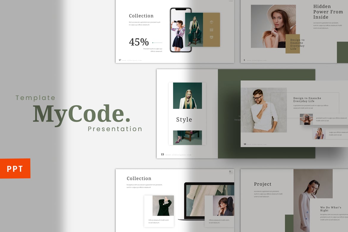MyCode - Template PowerPoint Fashion yang Elegan dan Profesional