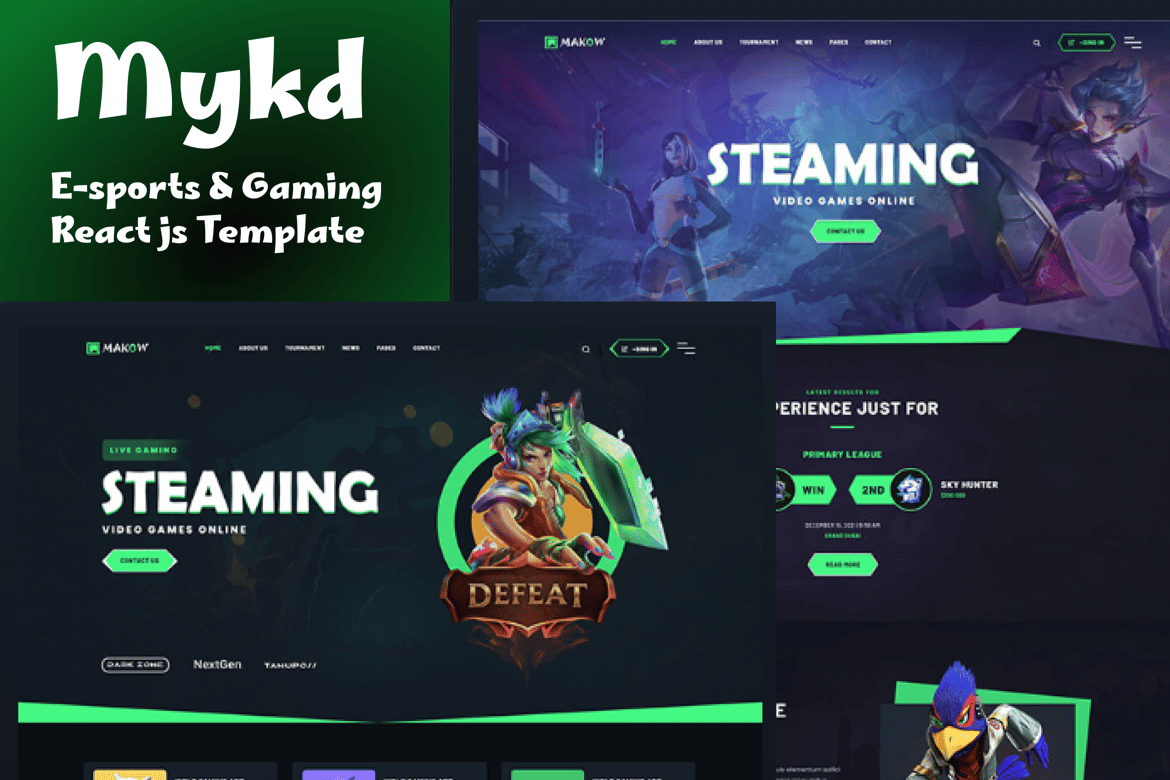 Template Web MYKD - Solusi Terbaik untuk eSports dan Gaming NFT