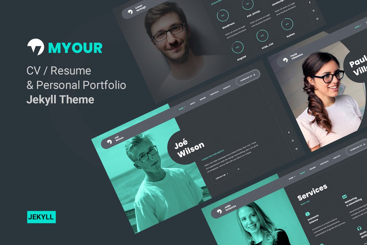 Template Website Myour - Tema Jekyll untuk Resume CV dan Portofolio Pribadi