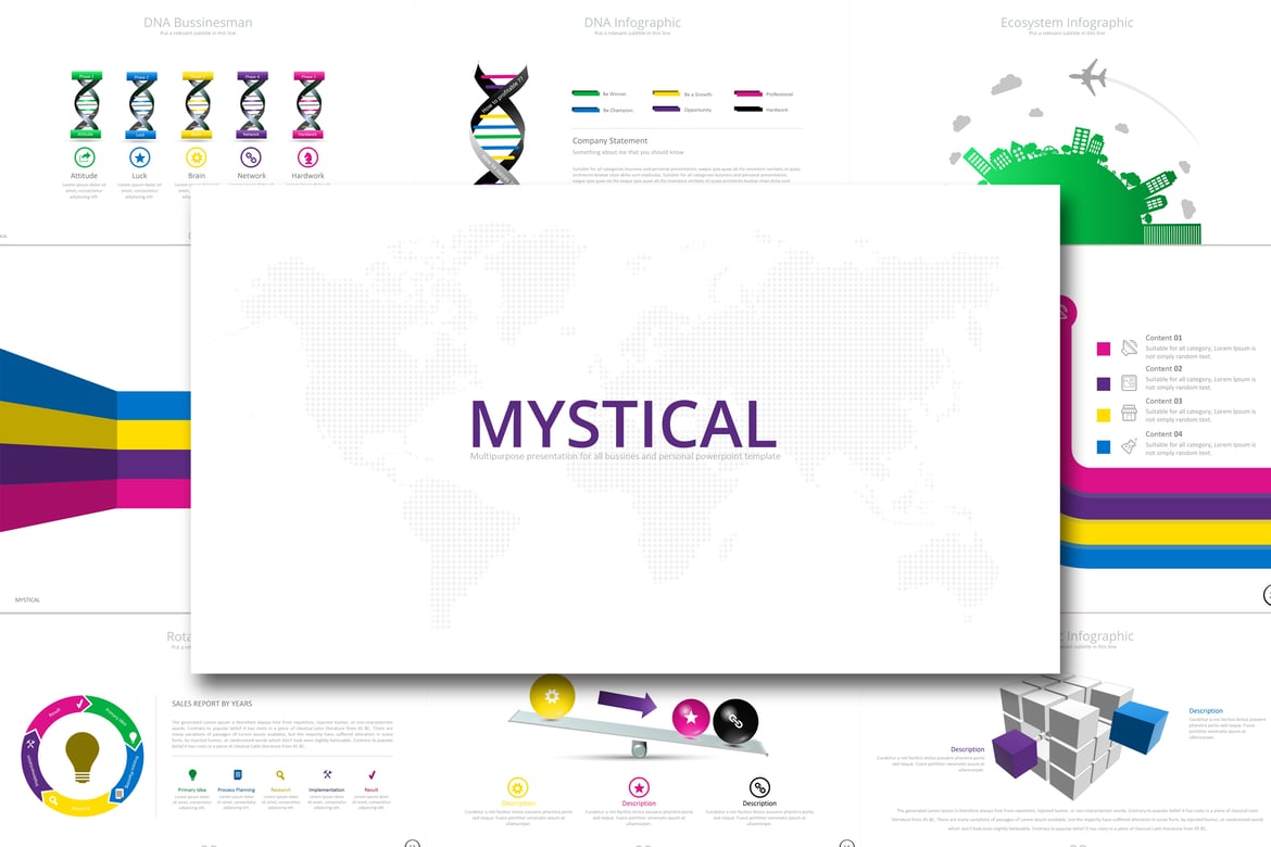 Template PowerPoint Mistik untuk Presentasi Menarik