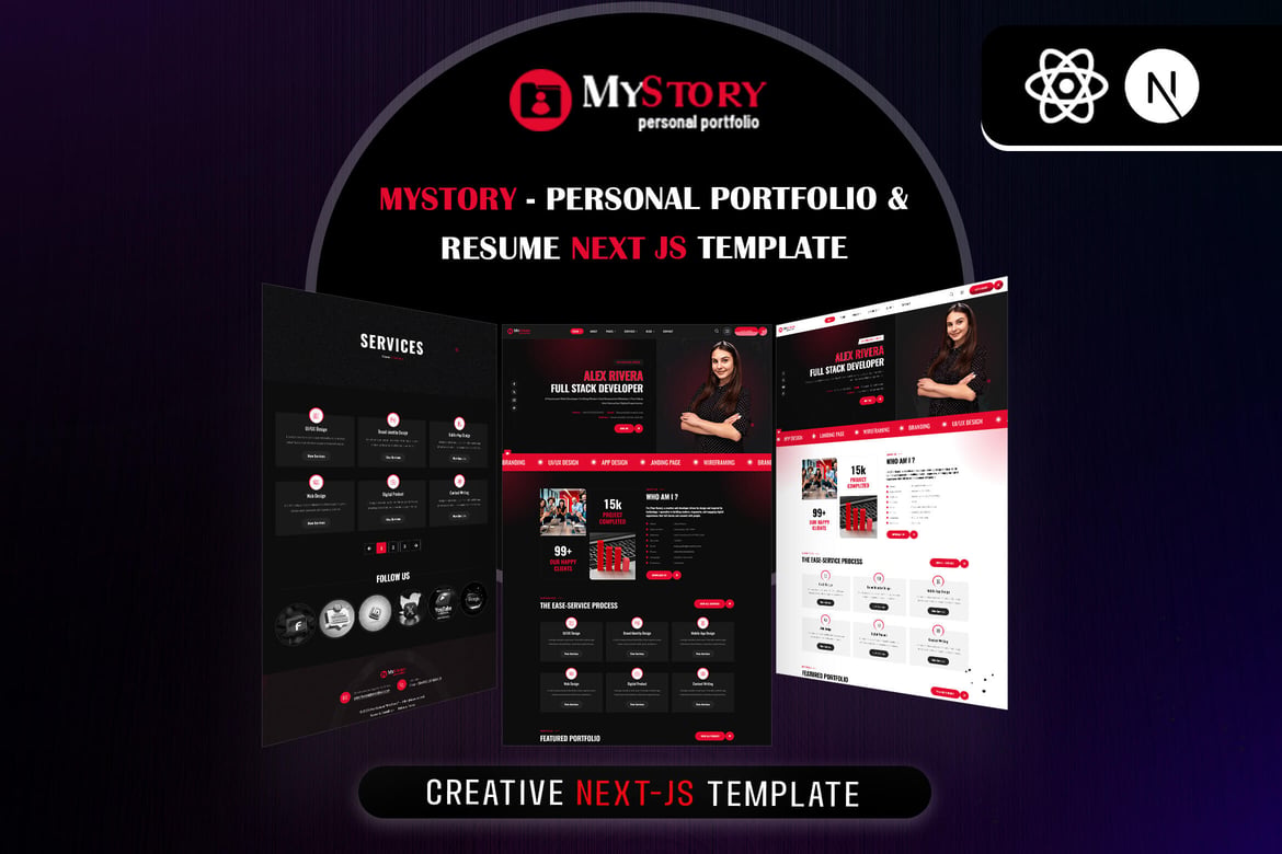 MyStory - Template Website Portofolio Pribadi yang Modern dan Responsif