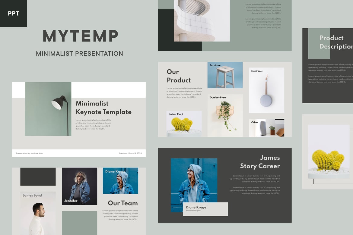 Mytemp - Template PowerPoint Minimalis dan Modern