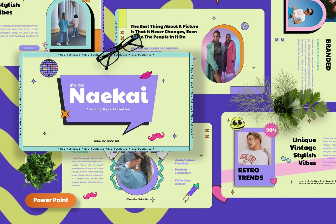 Naekai - Template Powerpoint Branding yang Menarik