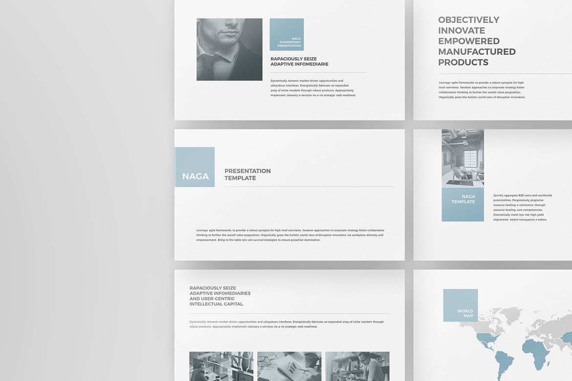 Template PowerPoint Naga - Presentasi Bisnis Modern dan Minimalis