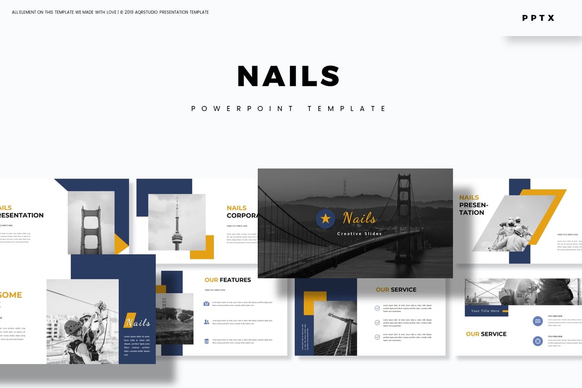 Template PowerPoint Nails - Solusi Presentasi Menarik dan Profesional