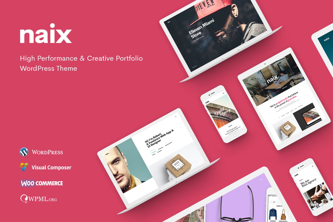 Naix - Tema WordPress Portofolio Kreatif dan Berkinerja Tinggi