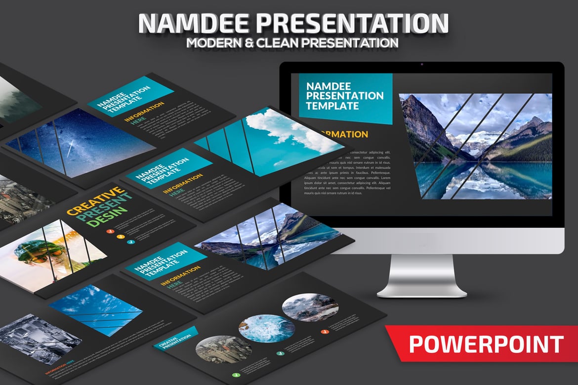 Template Presentasi PowerPoint Namdee yang Menarik dan Profesional