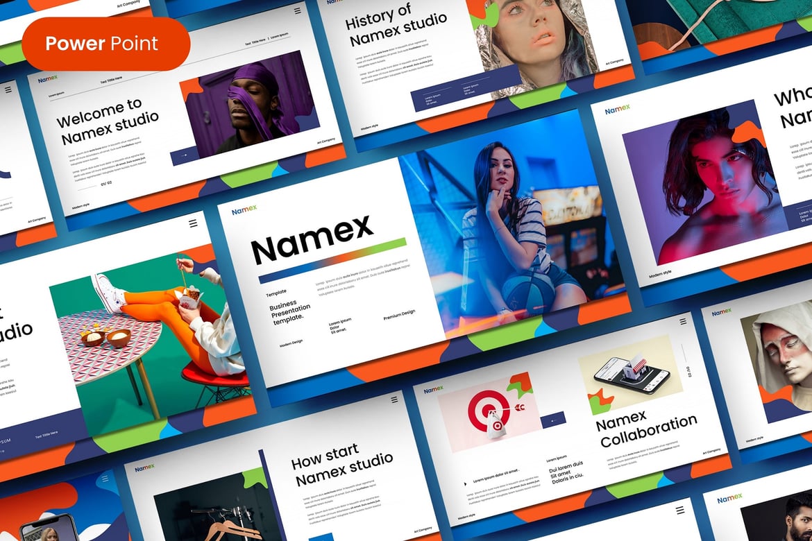 Namex – Template PowerPoint Bisnis yang Menarik
