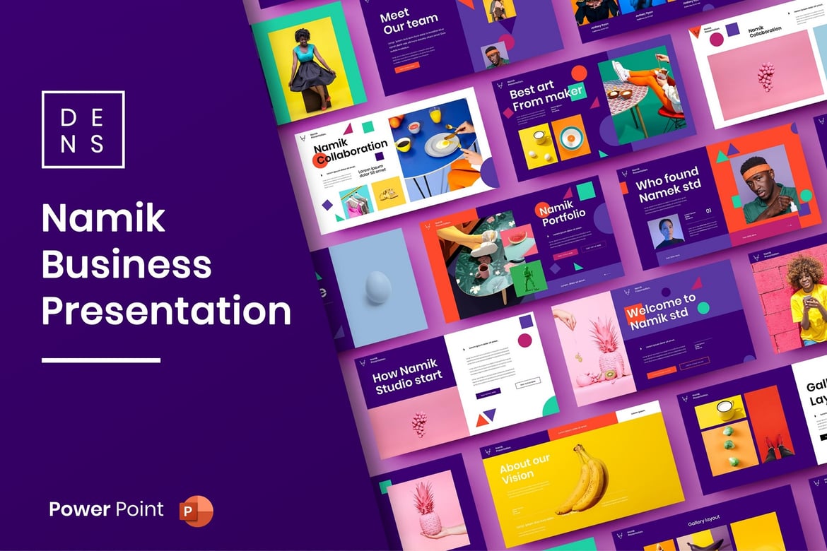 Namik – Template PowerPoint Bisnis yang Menarik