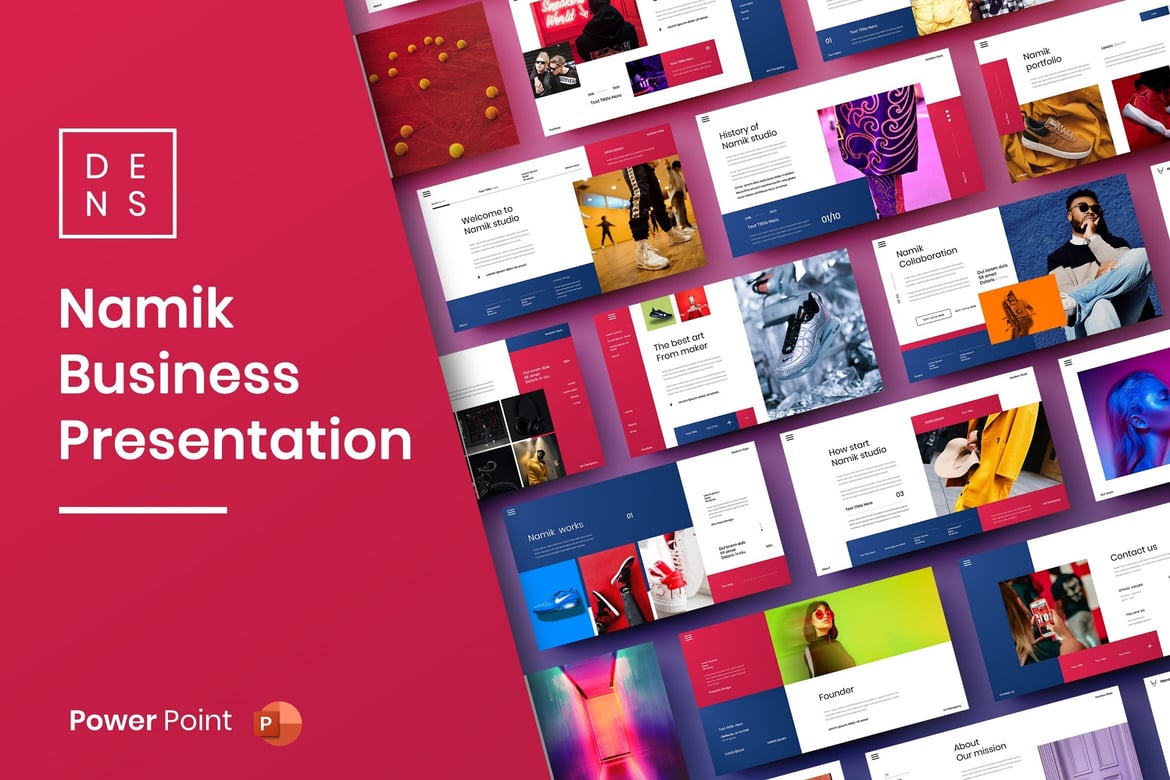Namik – Template PowerPoint Bisnis yang Menarik