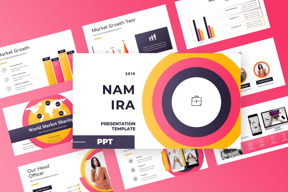 Namira - Template Presentasi PowerPoint Modern dan Kreatif