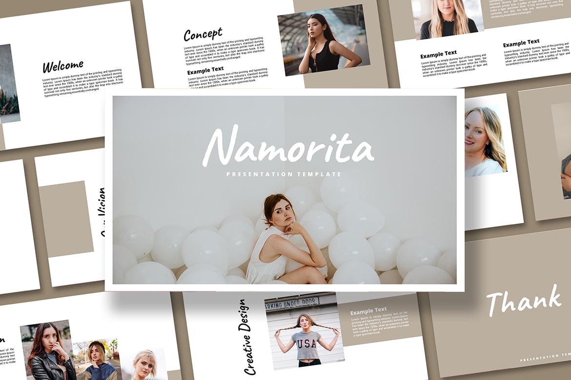 Template PowerPoint Namorita: Presentasi Kreatif dan Menarik