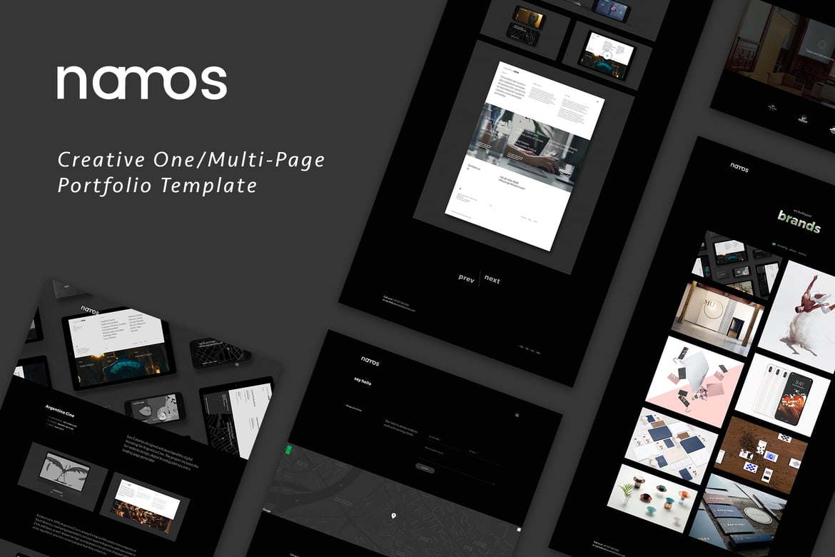 Namos - Template Website Portofolio Kreatif yang Serbaguna