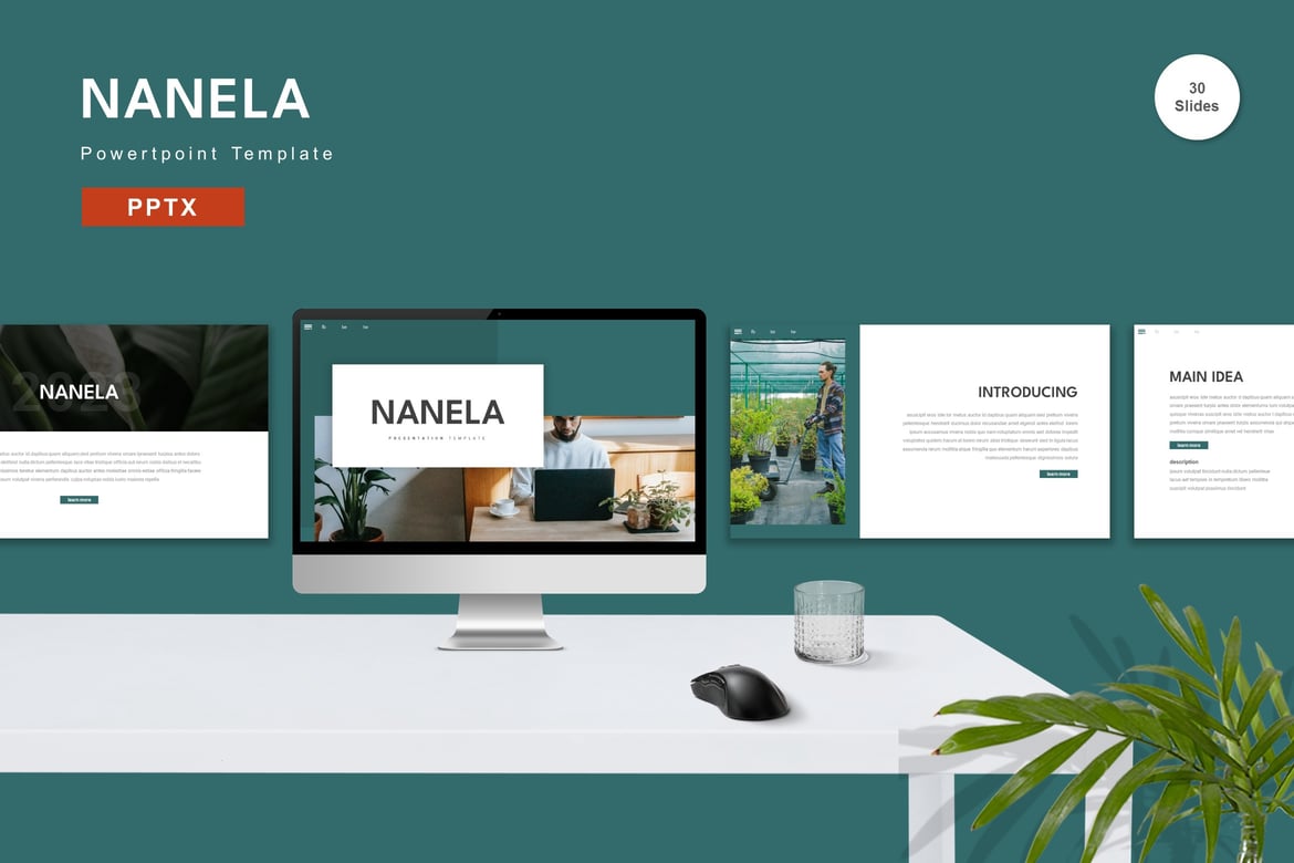 Nanela - Template PowerPoint Profesional untuk Presentasi Anda