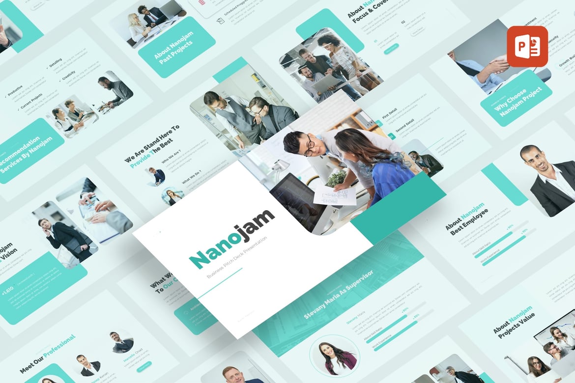Template PowerPoint Nanojam - Solusi Presentasi Kreatif dan Profesional