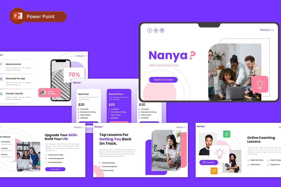 Template PowerPoint Nanya? - Solusi Presentasi Edukasi Menarik