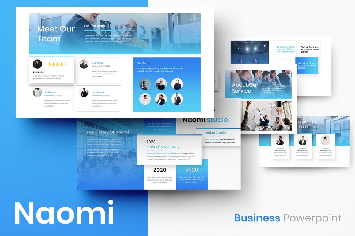 Naomi – Template Presentasi PowerPoint Profesional untuk Bisnis