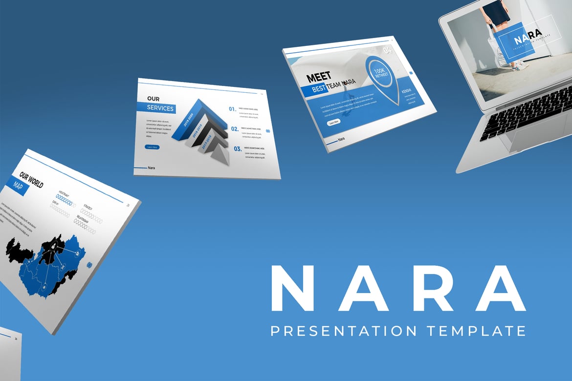 Nara - Template PowerPoint Kreatif dan Minimalis