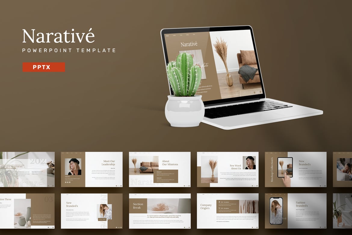 Narative - Template Powerpoint Kreatif untuk Presentasi Anda