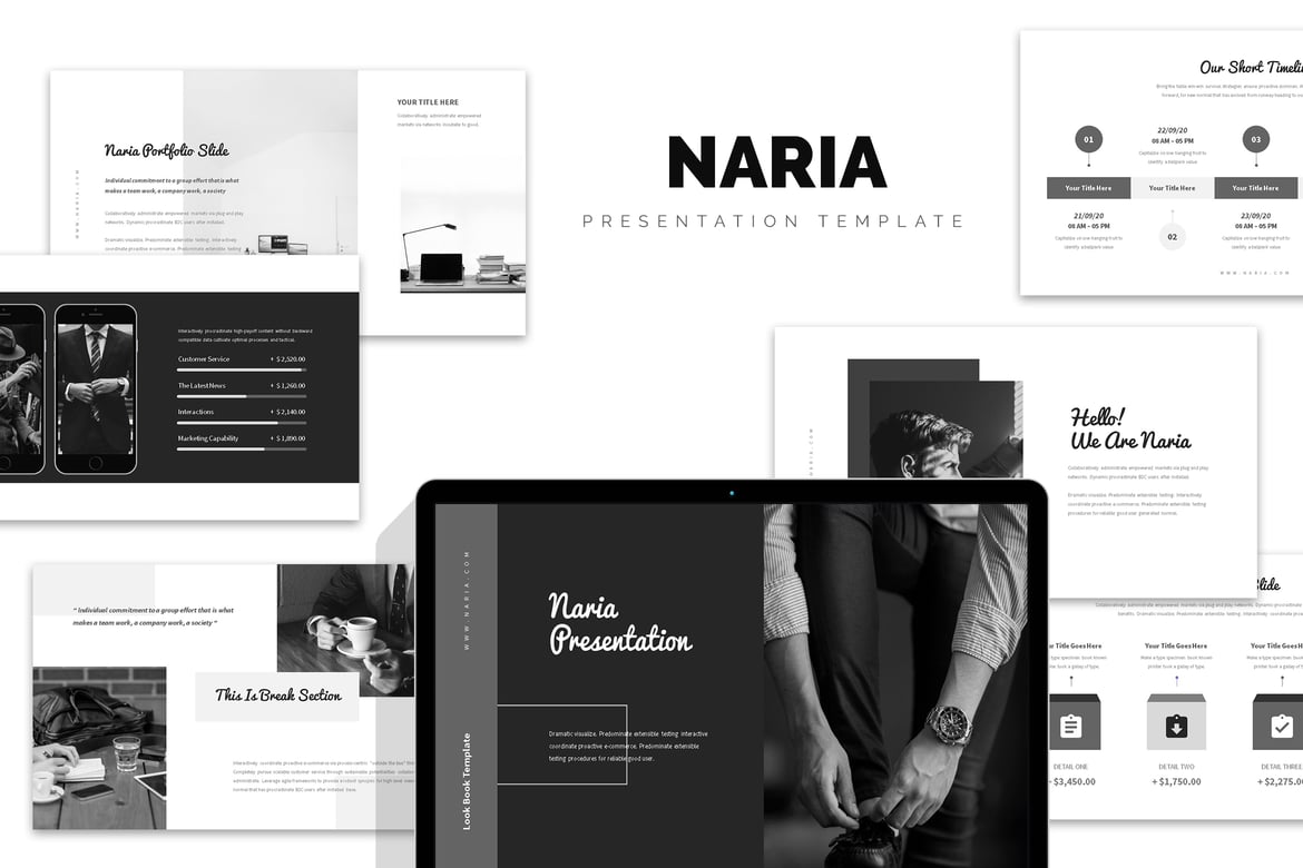 Template Powerpoint Naria: Solusi Presentasi Bisnis yang Menarik