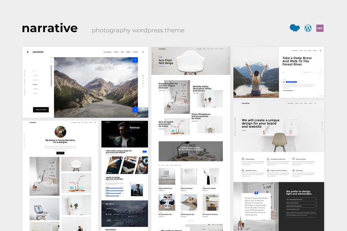 Narrative - Tema WordPress Portofolio yang Menarik dan Modern