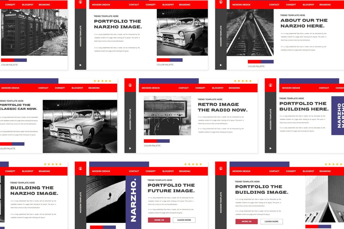 Template PowerPoint NARZHO yang Menarik dan Profesional