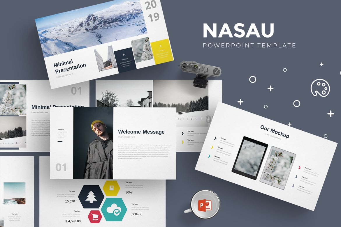 Nasau - Template PowerPoint Serbaguna yang Menarik