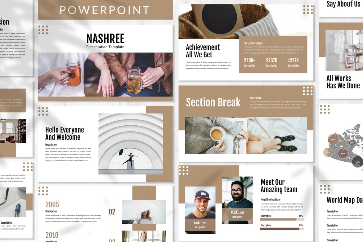 Nashree - Template Powerpoint Bisnis yang Modern dan Profesional
