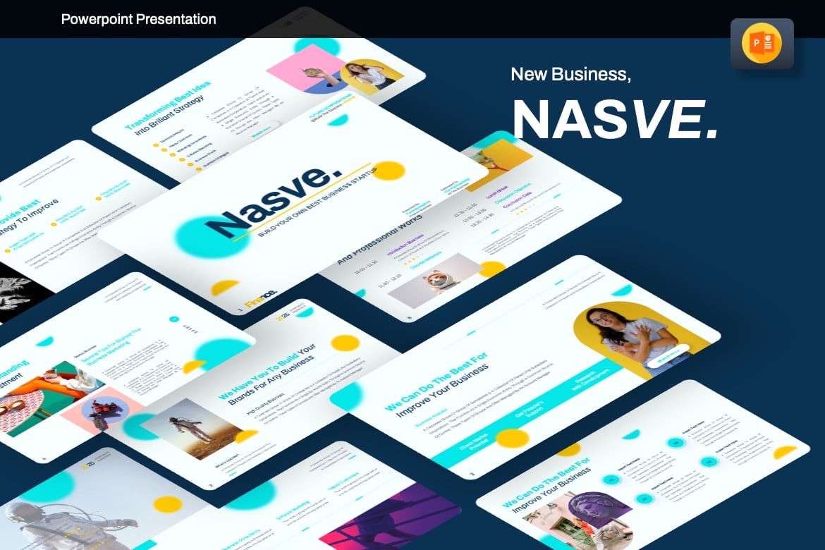 Nasve - Template Powerpoint Korporat yang Menarik
