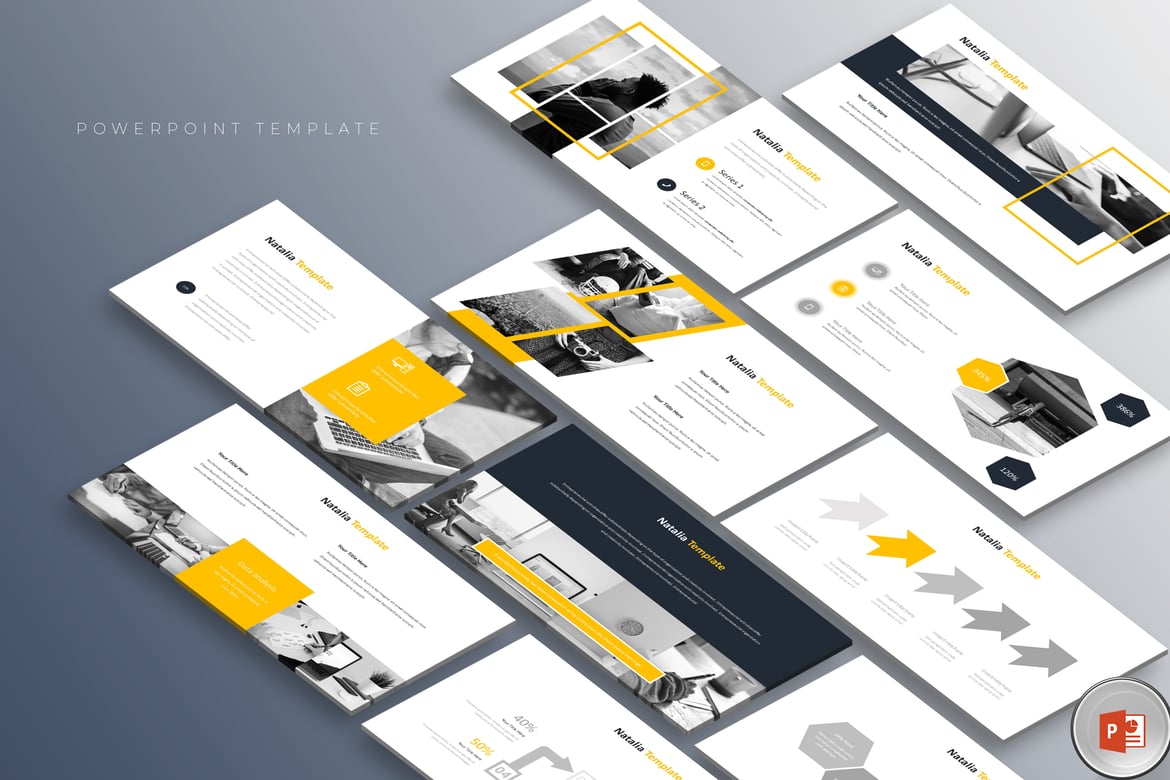 Template Powerpoint Natalia - Solusi Presentasi Menarik