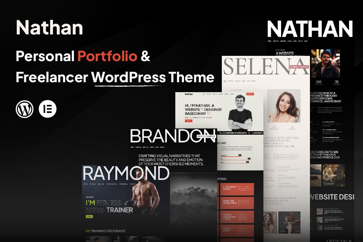Nathan - Tema WordPress Portofolio Pribadi yang Menarik