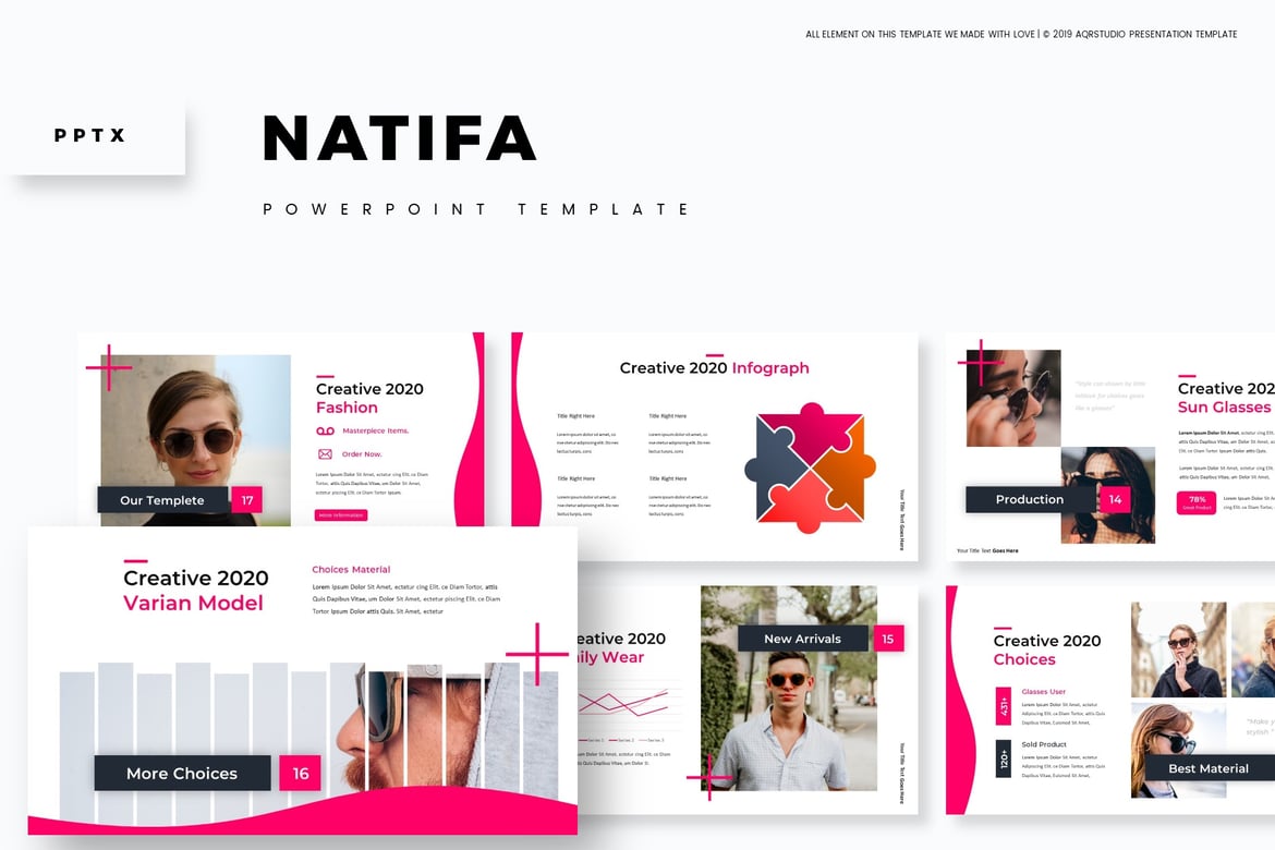 Natife - Template Powerpoint Serbaguna yang Menarik