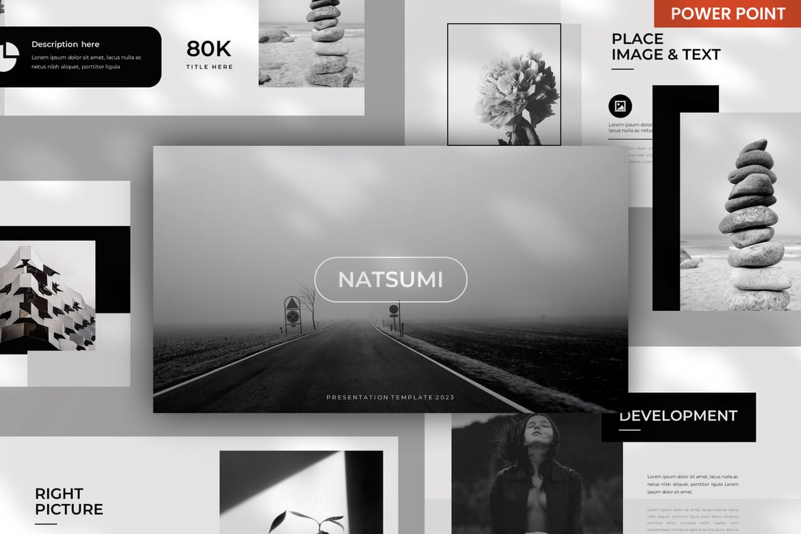 Template PowerPoint Natsumi Minimal yang Serbaguna