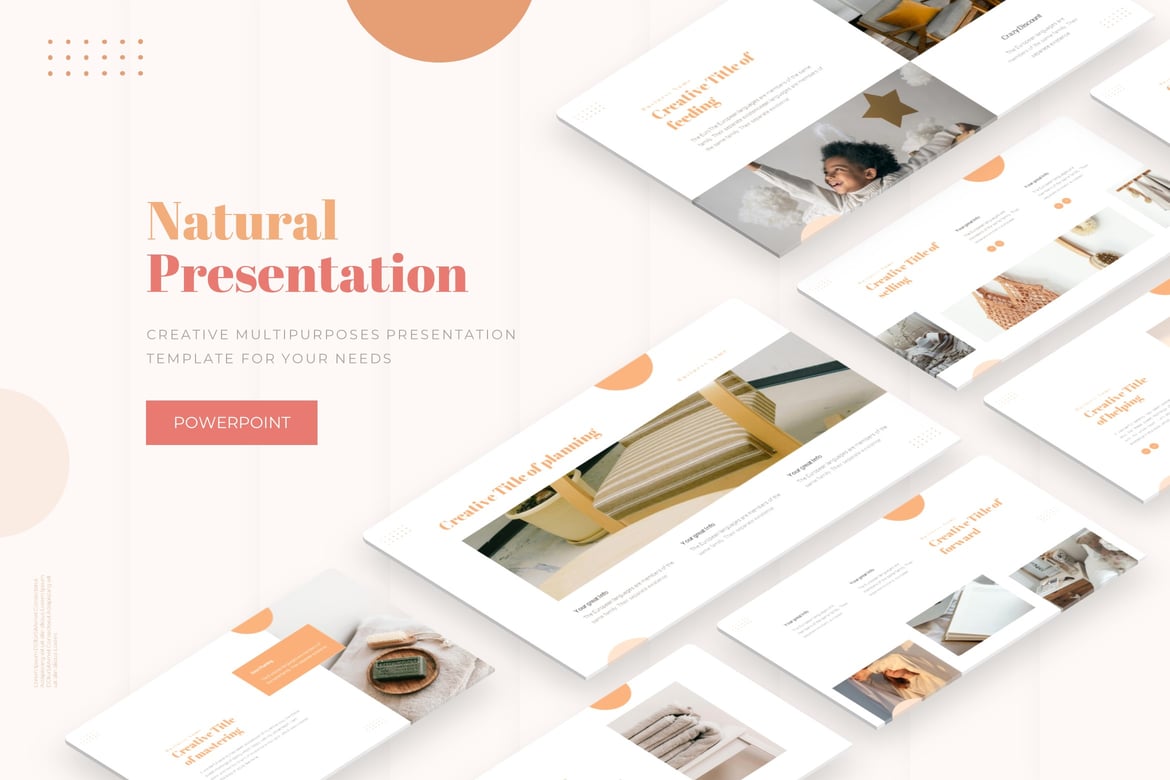 Template PowerPoint Natural - Solusi Presentasi Menarik dan Profesional