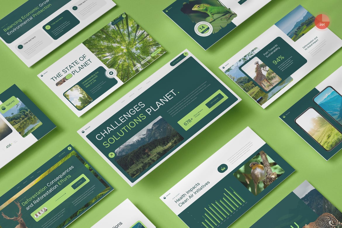 Template Presentasi Alam yang Menakjubkan untuk PowerPoint