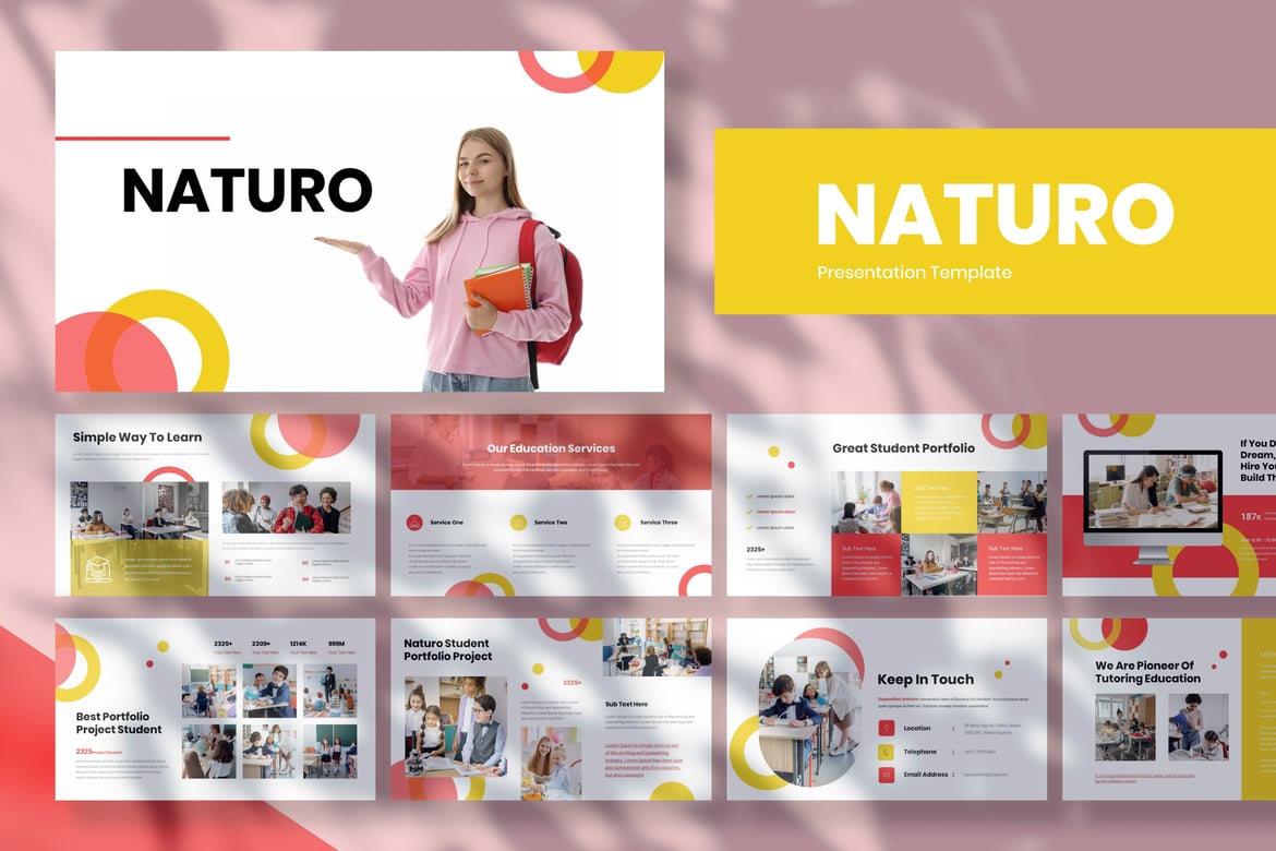 Template Presentasi PowerPoint Naturo - Solusi Kreatif untuk Semua Kebutuhan