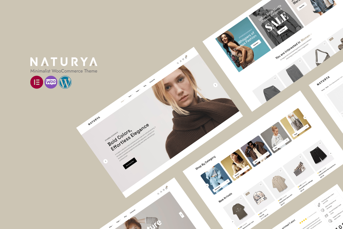 Naturya - Tema WordPress WooCommerce Minimalis yang Kreatif