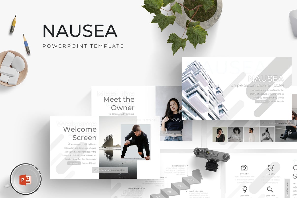 Template PowerPoint Nausea - Solusi Presentasi Menarik dan Profesional