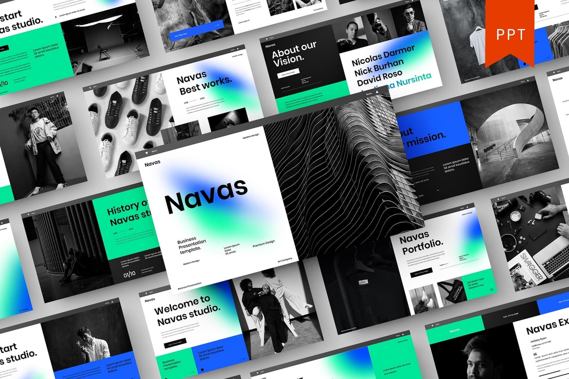 Navas – Template Presentasi PowerPoint Profesional