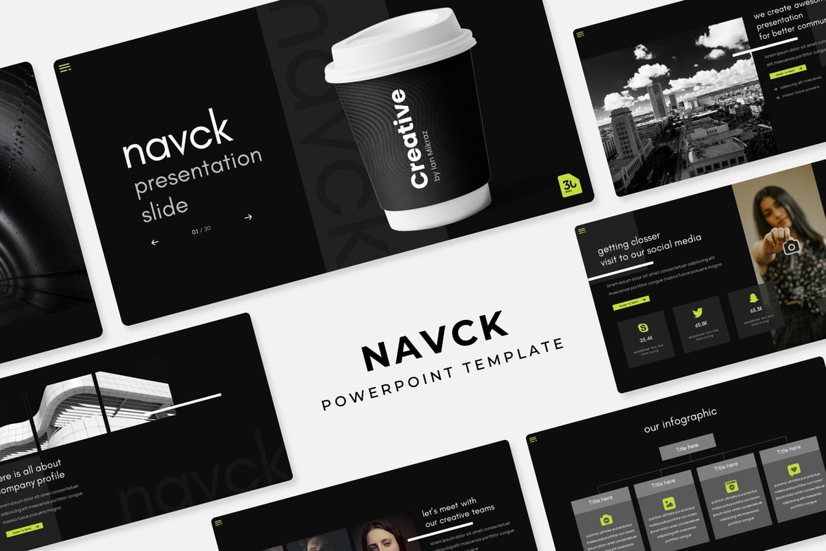 Template PowerPoint Navck - Solusi Presentasi Profesional