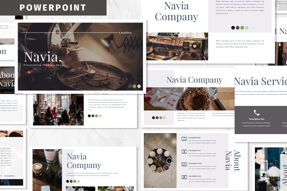 Template Powerpoint Navia - Solusi Presentasi Profesional Anda
