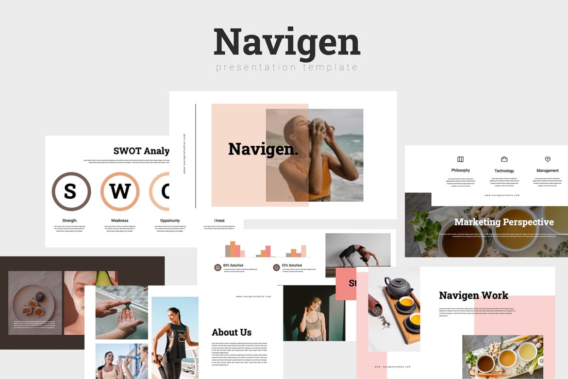 Template Powerpoint Navigen - Presentasi Kreatif untuk Brand Anda
