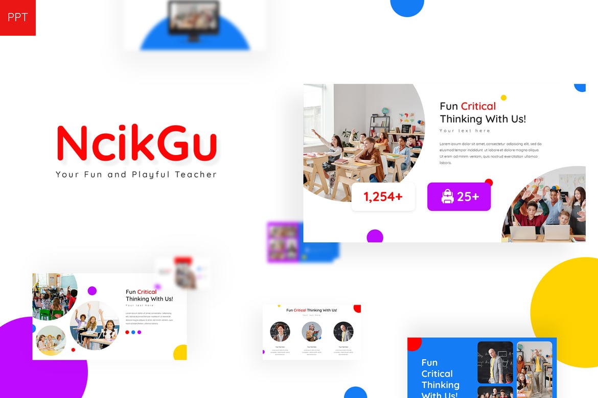 Template PowerPoint Ncikgu yang Menarik dan Profesional
